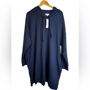 The Drop Navy Hoodie Sweatshirt Dress Women’s 2X — New With Tags